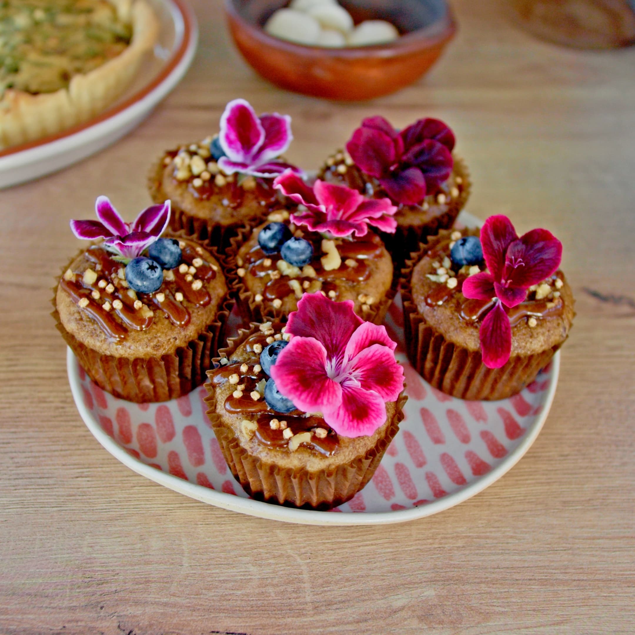 Cupcakes con flores